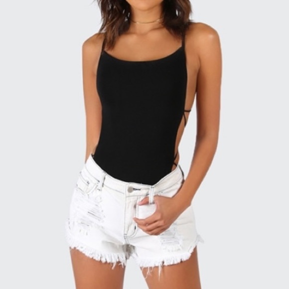 Open Back Strappy Bodysuit - Picture 5 of 5